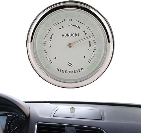 Dashboard Clock Stick on | Car Temperature Humidity Meter - Automotive Vent Clocks for Outdoor Camping RVs Vehicles Boats Home in Saudi Arabia