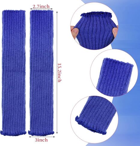 Short Tutu Skirt Leg Warmers Knit Long Socks for Women Adult 80s 90s Party Costume Accessories Halloween in Saudi Arabia