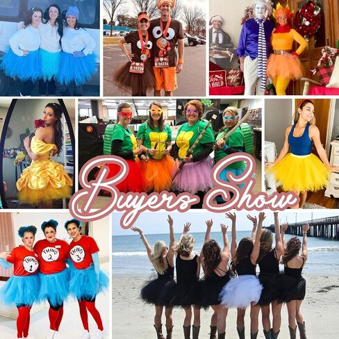Zando Tutu for Women Adults 50s Vintage Ballet Bubble Skirt Halloween Costume Cosplay Puffy Tulle Petticoat Skirt Party in Saudi Arabia