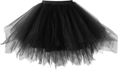 Zando Tutu for Women Adults 50s Vintage Ballet Bubble Skirt Halloween Costume Cosplay Puffy Tulle Petticoat Skirt Party in Saudi Arabia