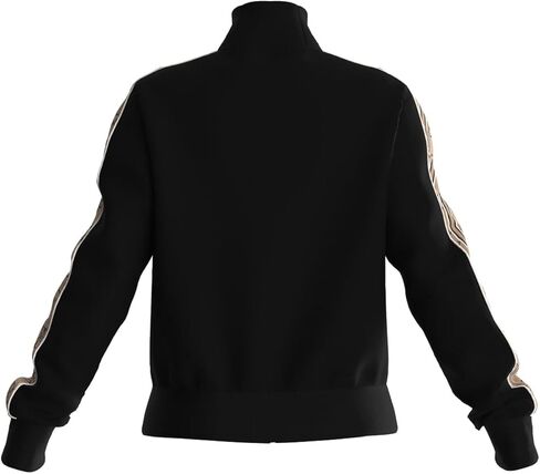GUESS Women's Britney Full Zip Sweatshirt, Jet Black in Saudi Arabia