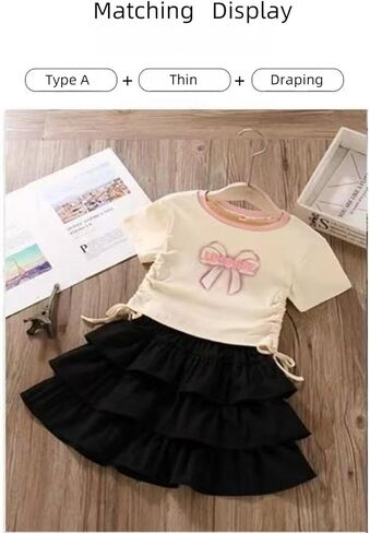 تنانير الفتيات الصغيرات مع شورتات تحتها ، تنانير سكوتر كشكش من 3 طبقات للفتيات in Kuwait