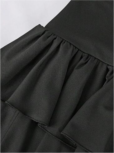 SOLY HUX Girl's High Waisted Ruffle Short Tennis Skirts Skort Skater Golf Skirt with Shorts Underneath in Saudi Arabia