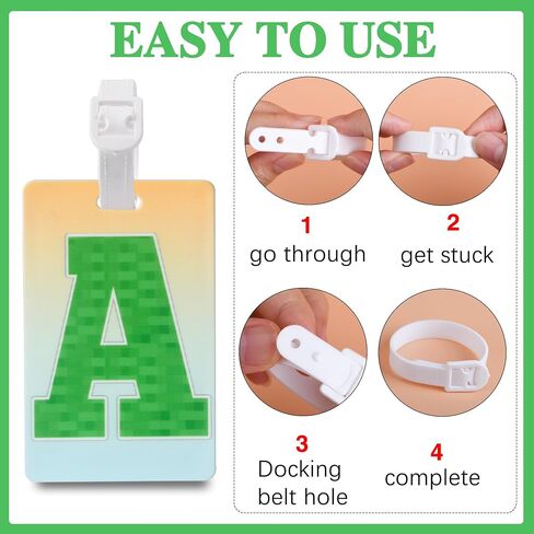 GTOTd Retro Cassette Kids Funny Luggage Tags（4 Pack） Cute Cruise Essentials Supplies Gifts Merch for Baggage Tags Air Travel Suitcases Identifiers Labels Name ID Tag for Women Men Teens in Saudi Arabia