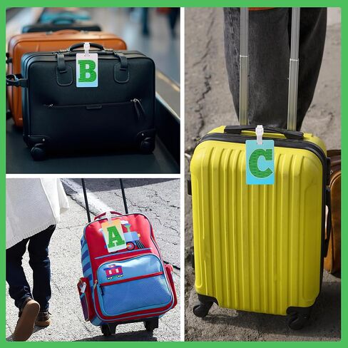 GTOTd Retro Cassette Kids Funny Luggage Tags（4 Pack） Cute Cruise Essentials Supplies Gifts Merch for Baggage Tags Air Travel Suitcases Identifiers Labels Name ID Tag for Women Men Teens in Saudi Arabia