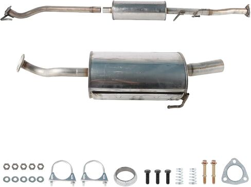 كاتم الصوت الخلفي الفولاذ المقاوم للصدأ المباشر المتوافق مع Smart Fortwo 2008-2015 1.0L ، جزء استبدال السيارات in Kuwait