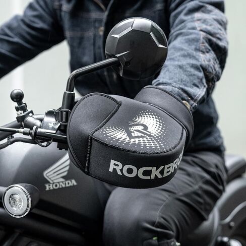 ROCKBROS Motorcycle Mittens - Cold Weather Windproof Handlebar Warmer for Men (1 Pair/ 2 pcs) in Saudi Arabia