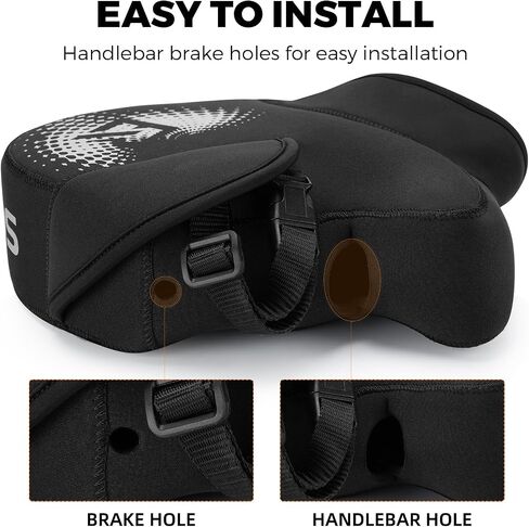 ROCKBROS Motorcycle Mittens - Cold Weather Windproof Handlebar Warmer for Men (1 Pair/ 2 pcs) in Saudi Arabia