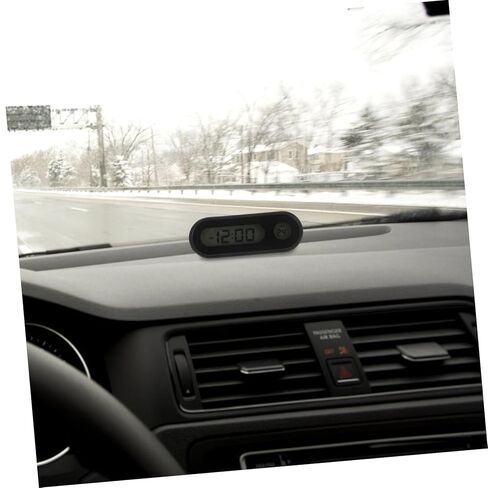 Tidtaleo Mini Digital Clock Backlight و Terfture Display Free Bathard Clock للسيارات تصميم مضغوط لسهولة المشاهدة في السيارات in Kuwait