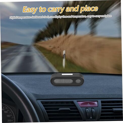 Tidtaleo Mini Digital Clock Backlight و Terfture Display Free Bathard Clock للسيارات تصميم مضغوط لسهولة المشاهدة في السيارات in Kuwait