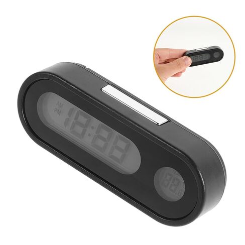 Tidtaleo Mini Digital Clock Backlight و Terfture Display Free Bathard Clock للسيارات تصميم مضغوط لسهولة المشاهدة في السيارات in Kuwait