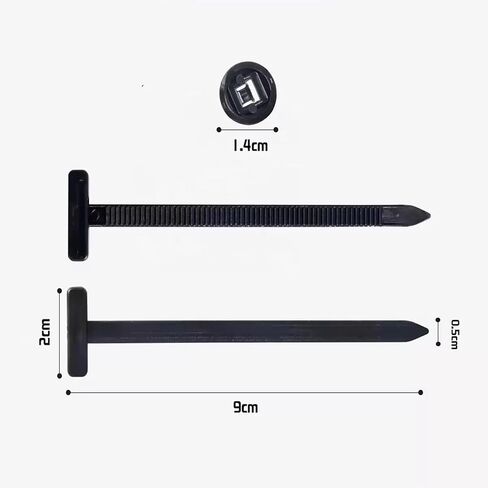 100pcs مقاطع zip zip zip التعادل ، دبوس الدبوس والكابلات النايلون الهجينة لمهد السيارة ، بطانة الحاجز ، تقليم الأبواب ، درع البقع. in Kuwait