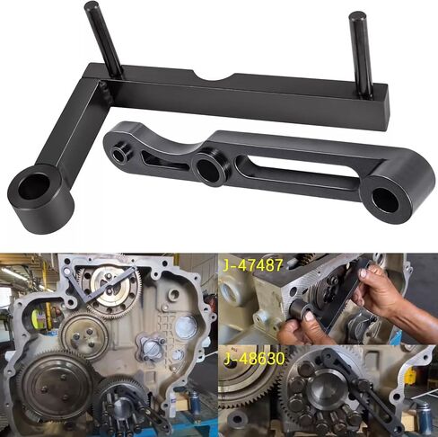 USTAR Fit for All Detroit Diesel DD13 DD15 Idler 3 Cantilever Tool and Crankshaft TDC Locating Tool Heavy Duty (2 PCS) J-47487 J-48630 in Saudi Arabia
