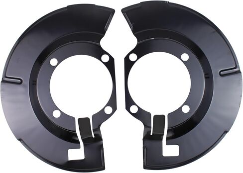 Front Driver and Passenger Side Brake Dust Shield for Ford Excursion 4WD 2000-2005, 4WD F250 F350 F450 F550 Super Duty 4WD 1999-2004 in Saudi Arabia