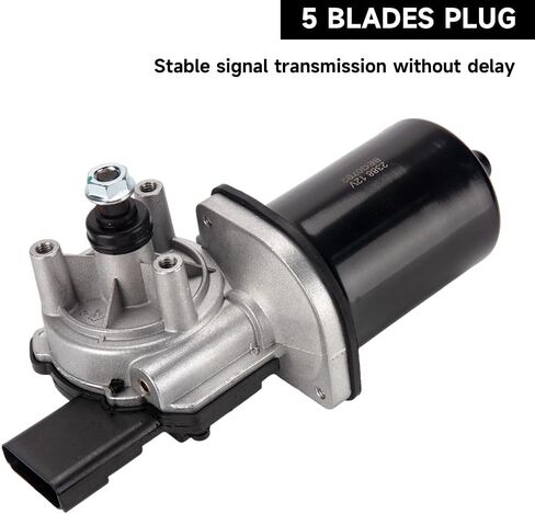 5 Pin Front Windshield Wiper Motor Compatible with Jeep Wrangler 2007-2016, Wrangler JK 2018, Sport Utility - Direct Fit Installation 55077859AC/68002388AA in Saudi Arabia