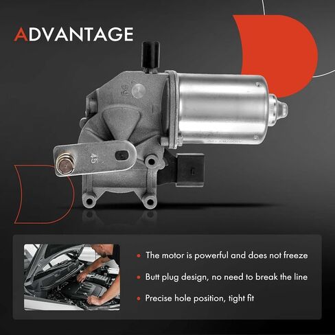 A-Premium Front Windshield Wiper Motor Compatible with BMW E70 Series X5 2007-2013, E71 Series X6 2008-2015, Sport Utility, 4-Pin, Replace# 61617200510 in Saudi Arabia