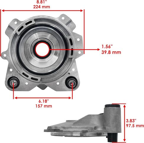 Caltric 3239422 3236200 غطاء الإخراج التفاضلي الأمامي متوافق مع Polaris RZR RS1 2018-2020 in Kuwait