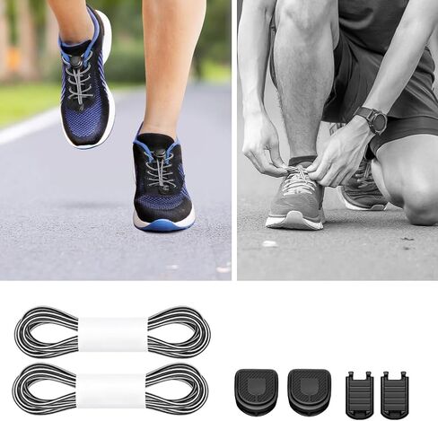 Elastic Shoe Laces, No Tie Shoe Laces Tieless for Adults, Elderly, One Size Fit All in Saudi Arabia