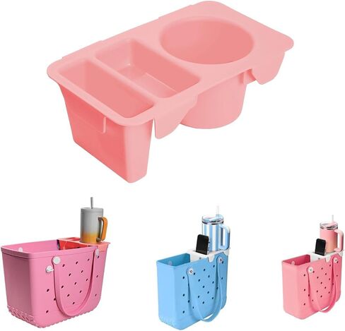 Bogg Bag Topper Tray Accessory Fits Medium, Bitty & Large Sizes Phone Holder, Divider & Organizer for Bogg Tote Bags（White） in Saudi Arabia