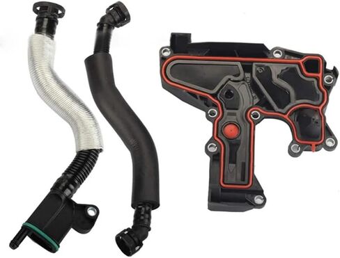 PCV Valve Engine Crankcase Vent Oil Separator Breather Hose Kit fit for Audi A3 A4 A5 Q5 TT VW Beetle CC Jetta Passat Tiguan 1.8 2.0TSI Replace 06H103495AB, 06H103495AH, 06H103495B in Saudi Arabia