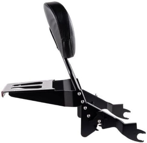 مسند Sissy Bar Passenger Budge لـ Harley Davidson Touring Road King Street Road Glide Glide Electra Glide (Gloss Black-One-Biece ، Touring 2009-2023) in Kuwait