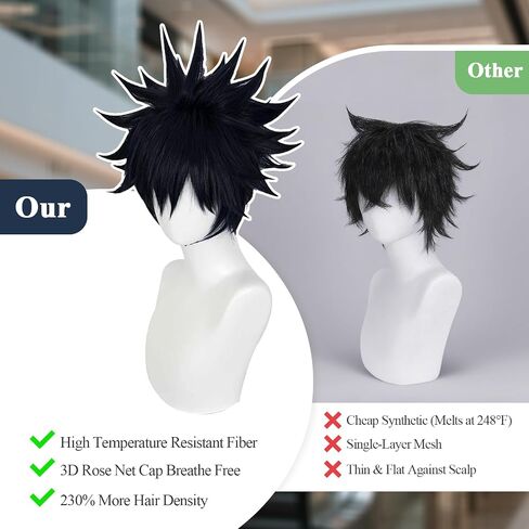 Silver Anime Cosplay Halloween Wig: Men Silver Silver Cosplay شعر مستعار + 2 أغطية شعر ، شعر مستعار قصير اصطناعي مع الانفجارات ، عيد الهالوين وعيد الميلاد أحداث أنيمي تصفيفة الشعر للرجال والمراهقين in Kuwait