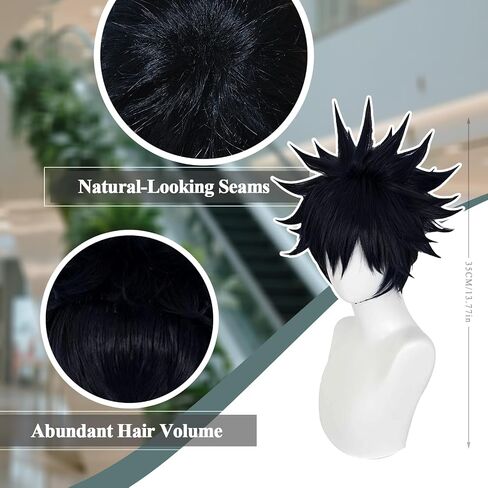 Silver Anime Cosplay Halloween Wig: Men Silver Silver Cosplay شعر مستعار + 2 أغطية شعر ، شعر مستعار قصير اصطناعي مع الانفجارات ، عيد الهالوين وعيد الميلاد أحداث أنيمي تصفيفة الشعر للرجال والمراهقين in Kuwait