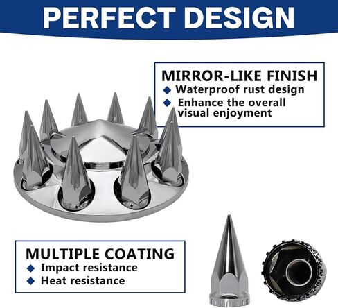 غطاء عجلة المحور الكامل المنتفخ مع أغطية جوز خطوط الخيط 33 مم (2 أمامي) in Kuwait