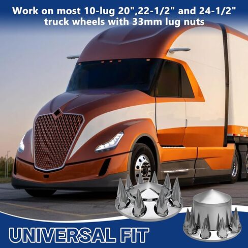 غطاء عجلة المحور الكامل المنتفخ مع أغطية جوز خطوط الخيط 33 مم (2 أمامي) in Kuwait