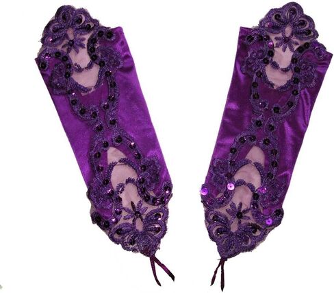 Long Fingerless Costume Gloves for Women Formal 1920s Accessories Stretchy Elbow Lace Satin Opera Gloves in Saudi Arabia