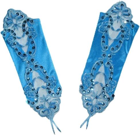 Long Fingerless Costume Gloves for Women Formal 1920s Accessories Stretchy Elbow Lace Satin Opera Gloves in Saudi Arabia