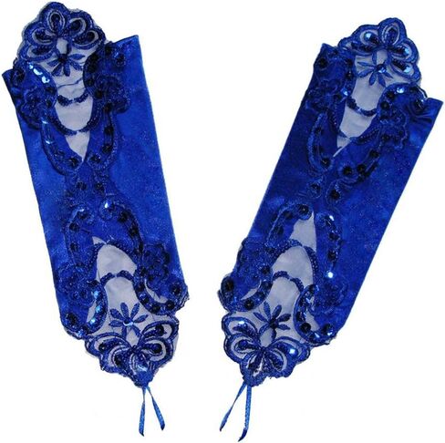 Long Fingerless Costume Gloves for Women Formal 1920s Accessories Stretchy Elbow Lace Satin Opera Gloves in Saudi Arabia