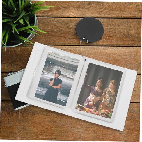 Photocard Binder 3 Inches Mini Photo Album Round Hollowout Card حامل 32 ألبوم تخزين صور جيوب in Saudi Arabia