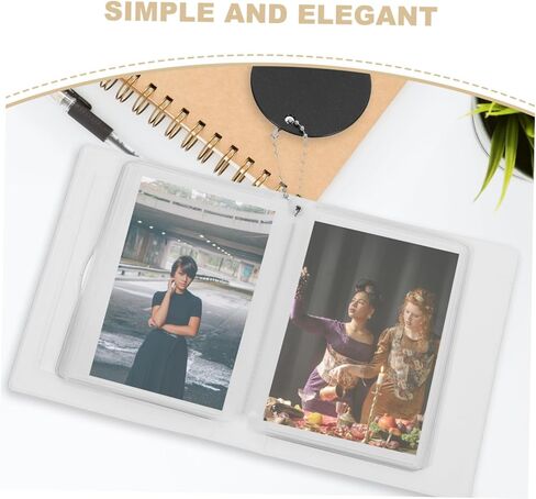 Photocard Binder 3 Inches Mini Photo Album Round Hollowout Card حامل 32 ألبوم تخزين صور جيوب in Saudi Arabia