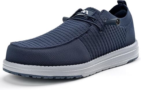 SONSEFREFT الصلب أحذية إصبع القدم للرجال | حذاء العمل المقاوم للانزلاق مع إصبع القدم المركب | متسكعون للسلامة خفيفة الوزن للبناء والمستودعات | نعل المطاط غير القابل للانزلاق in Kuwait