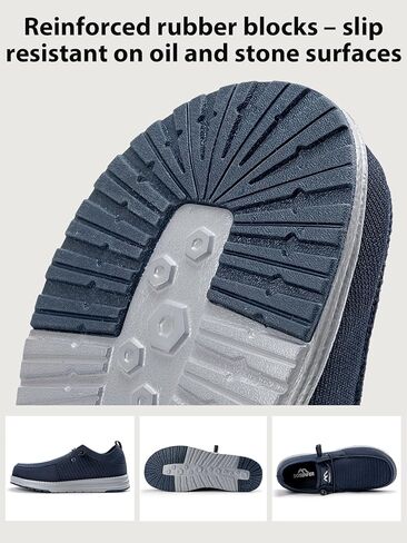 SONSEFREFT الصلب أحذية إصبع القدم للرجال | حذاء العمل المقاوم للانزلاق مع إصبع القدم المركب | متسكعون للسلامة خفيفة الوزن للبناء والمستودعات | نعل المطاط غير القابل للانزلاق in Kuwait