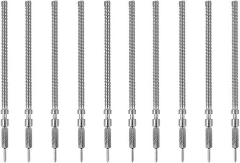 10Pcs Watch Winding Stems Replacement Compatible with ETA 6497 6498 Seagull ST36 Watch Movement Repair Tool Parts Watch Repair Tools (Silver) in Saudi Arabia