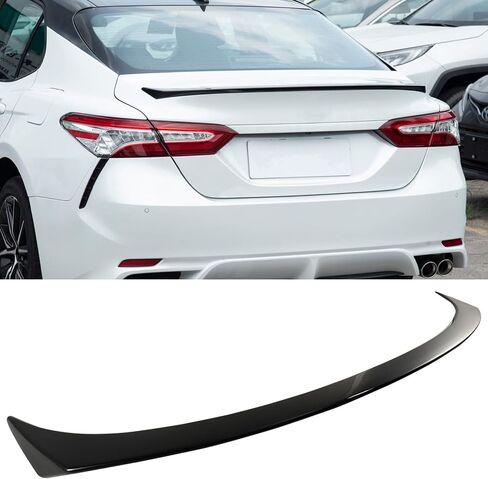 جناح المفسد الخلفي متوافق مع Toyota Camry Se Xse Le Xle TRD Hybrid M4 Style 2018-2024 Trunk Trunk Wing ABS الخلفي in Saudi Arabia