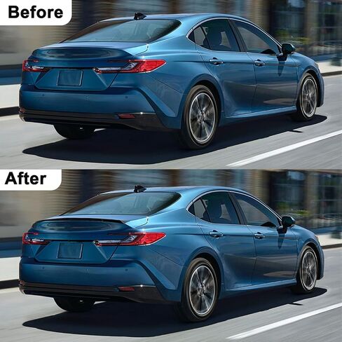 جناح المفسد الخلفي متوافق مع Toyota Camry Se Xse Le Xle TRD Hybrid M4 Style 2018-2024 Trunk Trunk Wing ABS الخلفي in Saudi Arabia