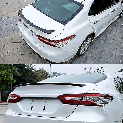 جناح المفسد الخلفي متوافق مع Toyota Camry Se Xse Le Xle TRD Hybrid M4 Style 2018-2024 Trunk Trunk Wing ABS الخلفي in Saudi Arabia