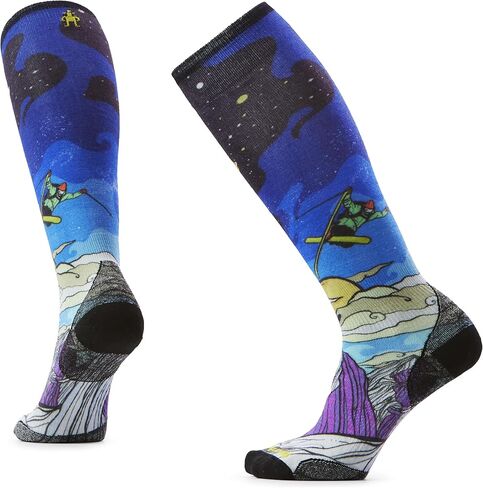 Smartwool Womens Ski Zero Cushion Galactic Ski Print على جوارب العجل in Saudi Arabia