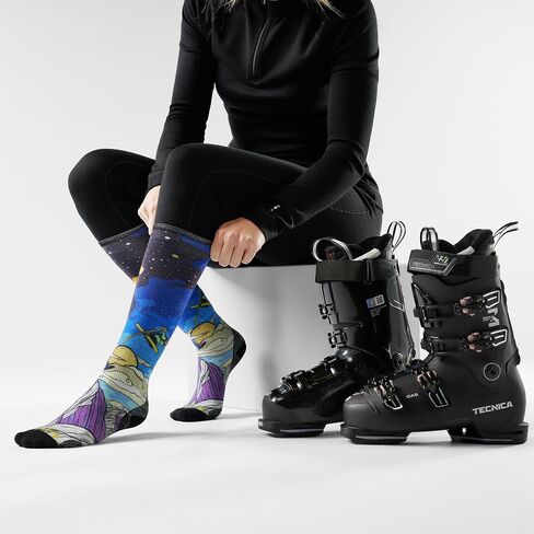 Smartwool Womens Ski Zero Cushion Galactic Ski Print على جوارب العجل in Saudi Arabia