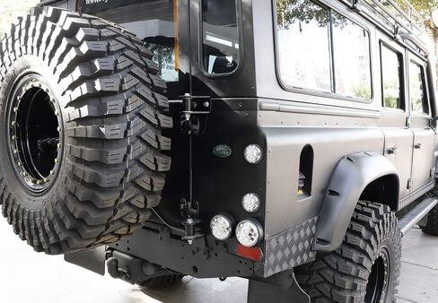 iJDMTOY 8pc Clear Lens Full LED Upgrade Kit Compatible with Land Rover Defender Series 2 3 (Fit Front & Rear Turn Signal, Parking Driving & Brake Tail Light Assembiles) in Saudi Arabia