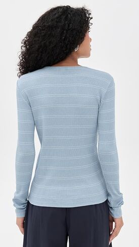 Vince Women's Striped Crew Top in Saudi Arabia