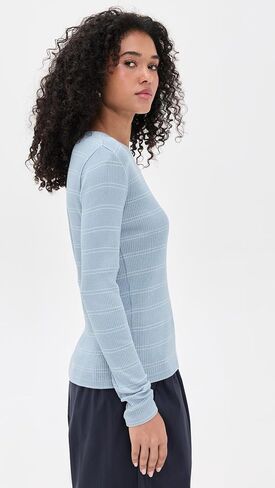 Vince Women's Striped Crew Top in Saudi Arabia