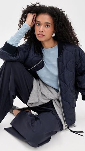 Vince Women's Striped Crew Top in Saudi Arabia