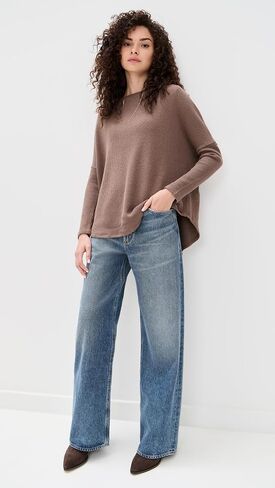 Free People Women's Latte Blues Thermal Shirt in Saudi Arabia