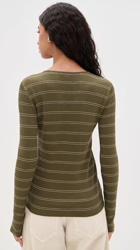 Vince Women's Striped Crew Top in Kuwait