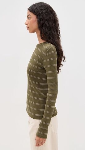 Vince Women's Striped Crew Top in Kuwait