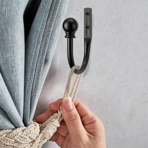 مجموعة من قطعتين من ستائر المزرعة، حوامل جانبية للستائر المعدنية للجدار، خطاف ستارة للستائر، أربطة ستائر مثبتة على الحائط، خطافات سحب ستائر النوافذ للديكور، ملحقات أجهزة الستائر in Kuwait